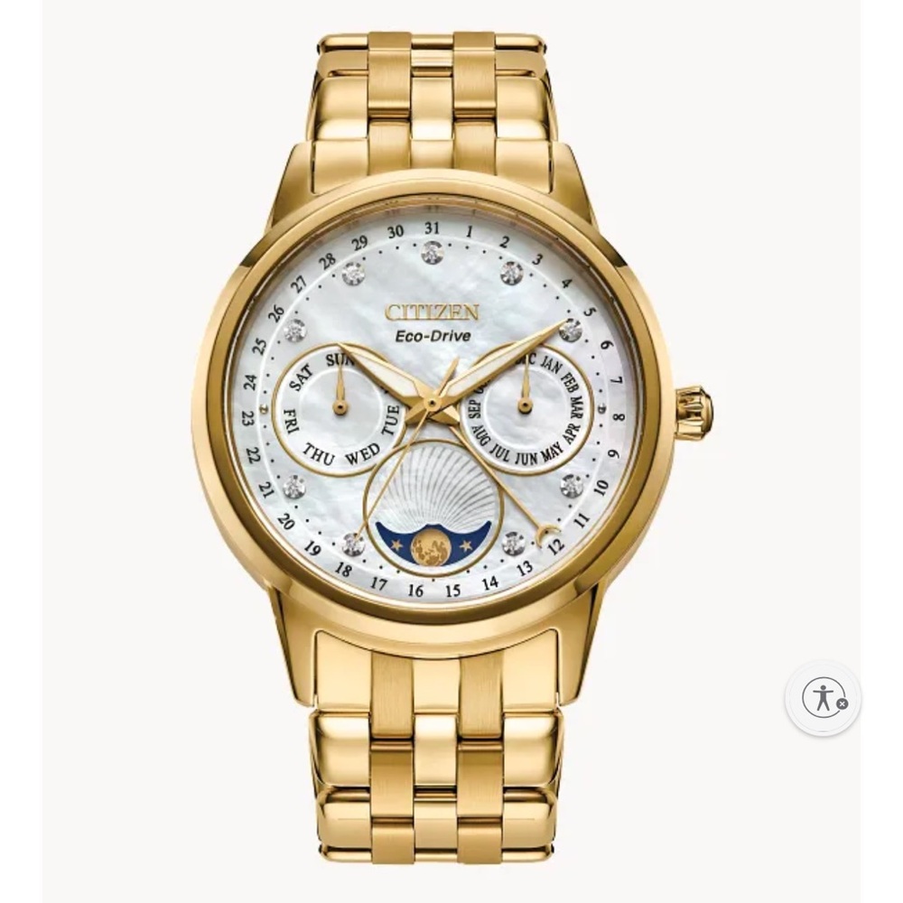 Citizen Gold Timepiece with White Face